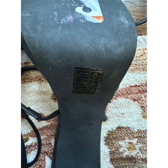 Jeffrey Campbell Presecco Platform Sandal Black Size 10 NWOT (Read Description) - Picture 9 of 10